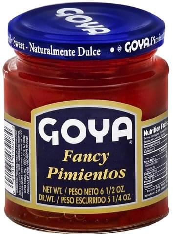 3929-Goya Fancy Pimientos (Jar) 4oz---> PICK UP ONLY