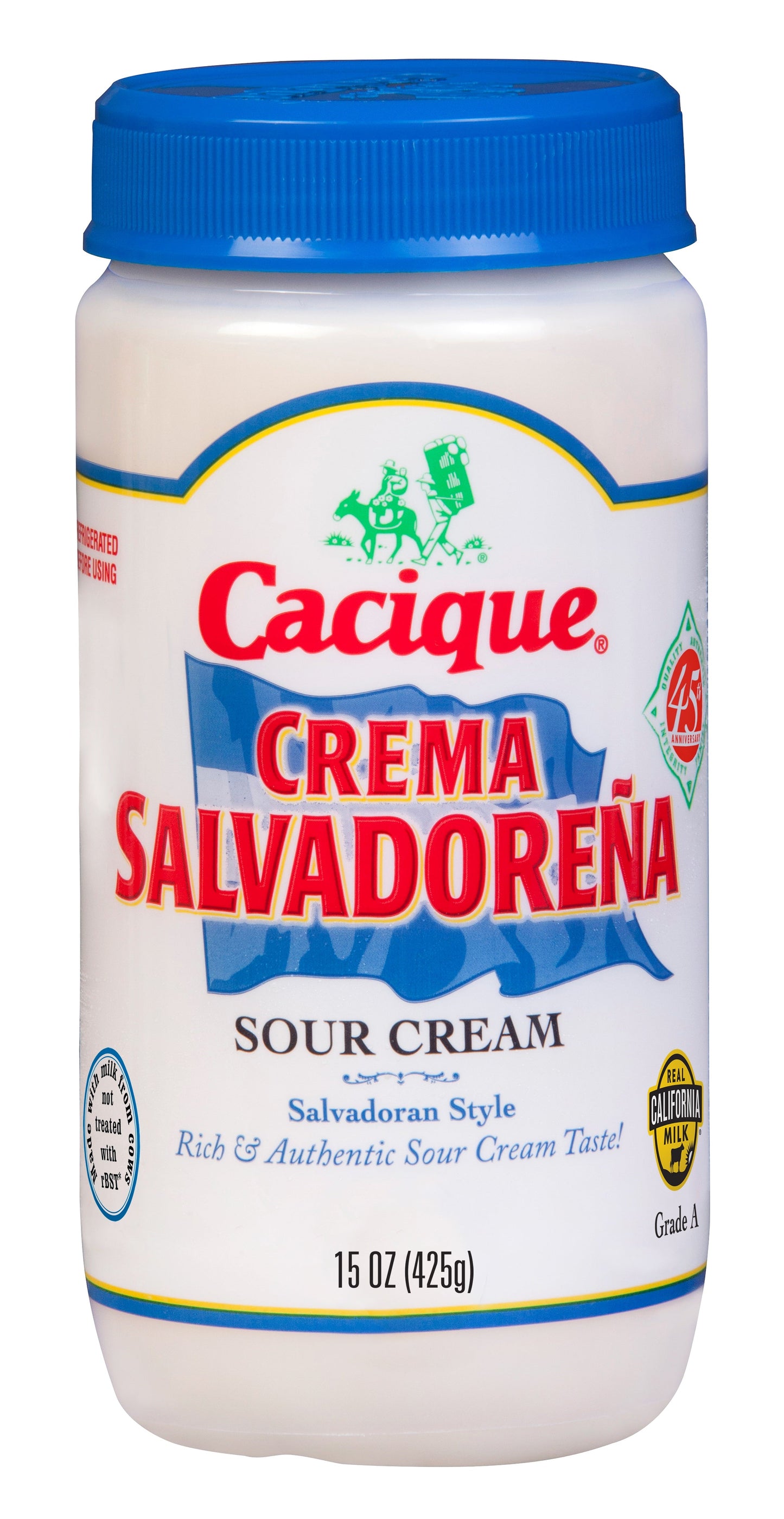 Cacique Crema (Sour Cream) Salvadorena 15oz-------> PICK UP ONLY