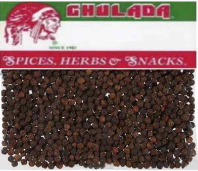 Chulada Pimienta Negra Entera (Whole Pepper) 12pk
