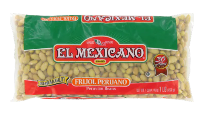El Mexicano Frijol Peruano Beans 1lb