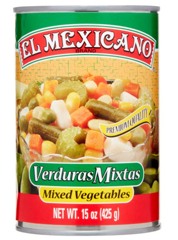 El Mexicano Mixed Vegetables 15oz (Verduras Mixtas)