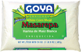 Goya Masarepa Harina de Maiz Blanco/White Corn Meal 24 oz