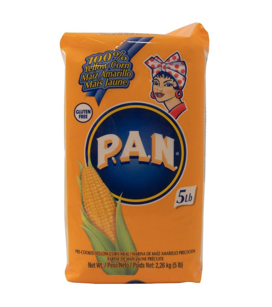 Harina Pan Amarilla (bolsa anaranjada) 5Lbs