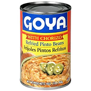 2900- Goya Refried Beans w/Chorizo 16oz
