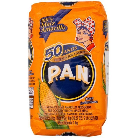 Harina Pan Amarilla 35 (bolsa anaranjada 2lb)