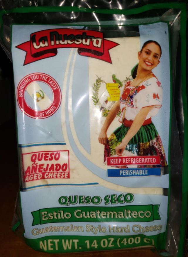 La Nuestra Queso seco Guatemalteco 14 oz-----> PICK UP ONLY