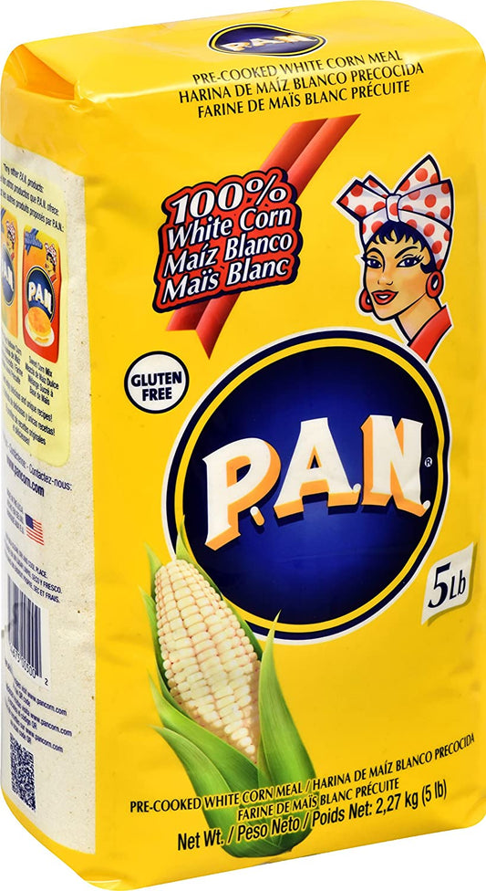 Harina Pan De Maiz Blanco 5lbs (bolsa amarilla)