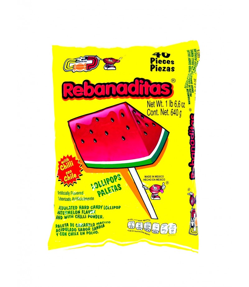 Rebanaditas de Sandia Bolsa 1 bag = 40ct