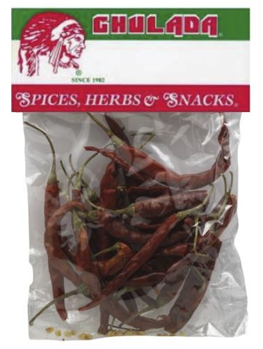 Chulada Chile Arbol Entero 12pk