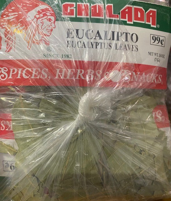 Chulada Eucalipto (Eucaliptus Leaves) 12pk