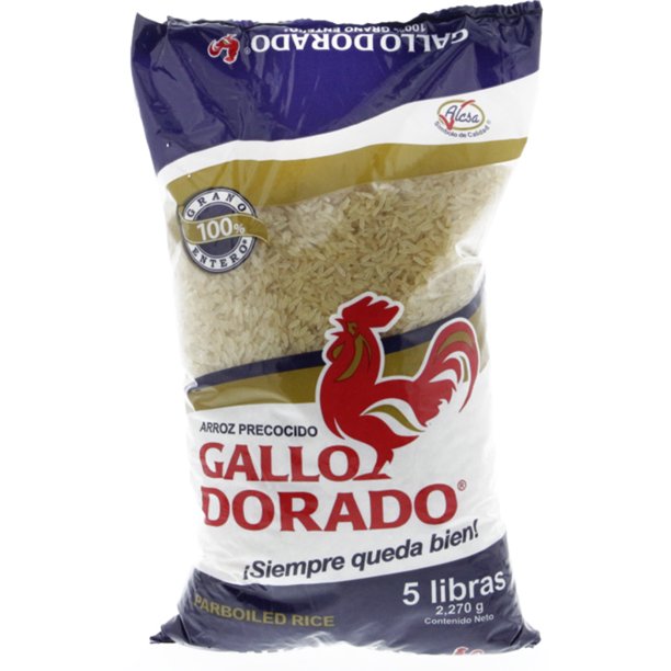 Gallo Dorado Arroz (Rice) Precosido 5lbs