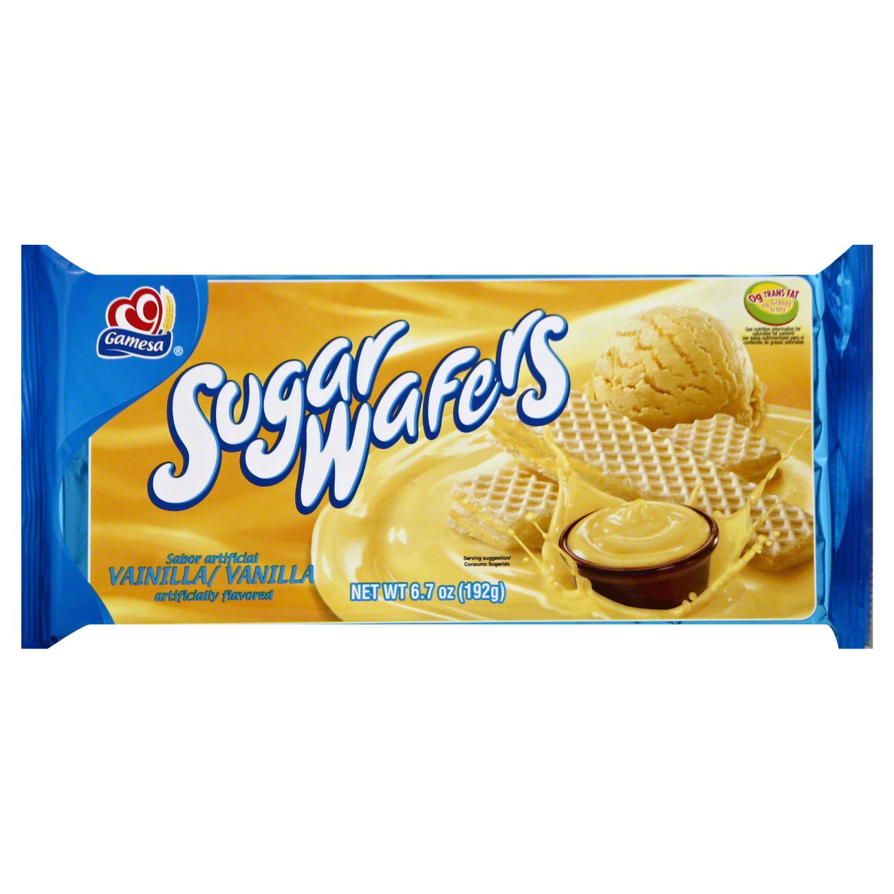 Gamesa Sugar Wafers Vainilla 6.8oz