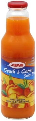 PICK UP ONLY-Square Jugo Zanahoria y Durazno (Carrot/Peach) 750ml