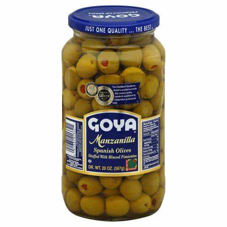 1311-Goya Manzanilla Olives 20oz---PICK UP ONLY