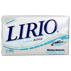 Jabon Lirio Barra Blanco 400gr