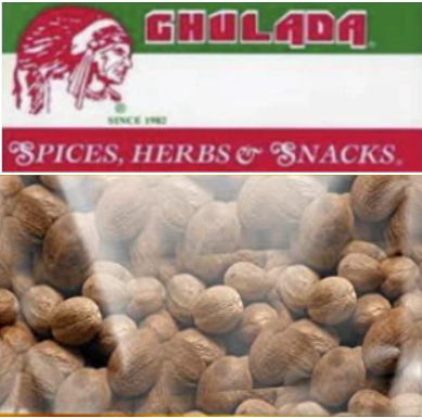 Chulada Nuez Moscada Entero (Whole Nutmeg) 12pk