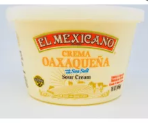 El Mexicano Crema Oaxaquena tub 1/32 LBS-------> PICK UP ONLY