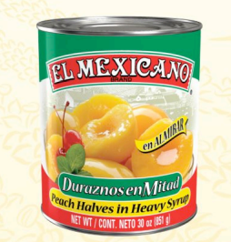 El Mexicano Durazno Mitades (Peach Halves) 29oz