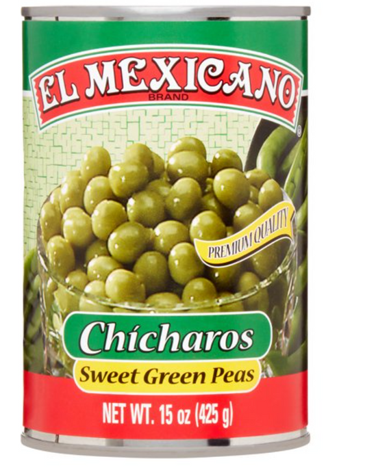El Mexicano Green Peas 15oz