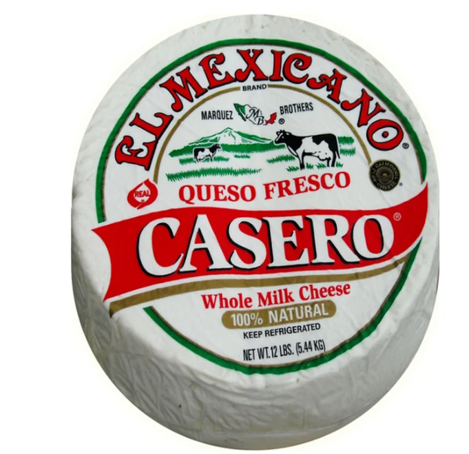 El Mexicano Queso Fresco Casero Bulk 12 lb-------> PICK UP ONLY