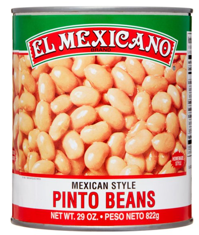 El Mexicano Whole Pinto Lata 29oz