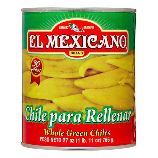 El Mexicano Whole green Chiles 27oz