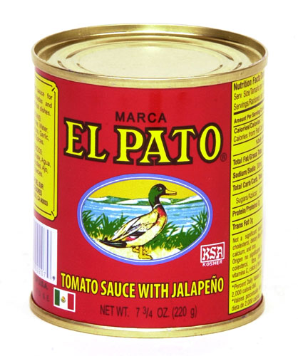 El Pato Salsa Tomate with Jalapeno 7.75oz (lata roja)