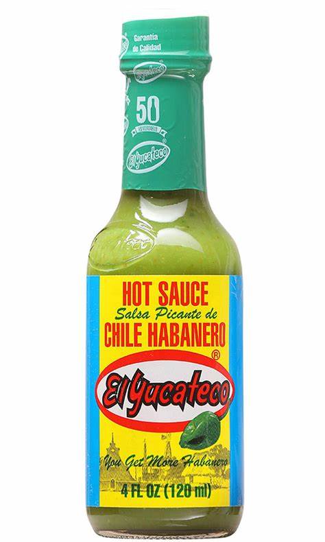 El Yucateco Salsa Chile Habanera Verde 4oz----->pick up only