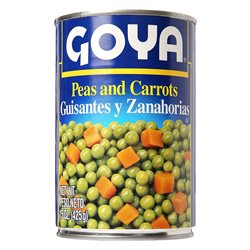 2553- Goya Peas & Carrots (Chicharos & Zanahorias) 15oz