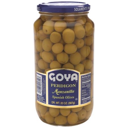 1312-Perdigon Manzanilla Olives 20oz--->PICK UP ONLY