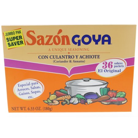 3776- Goya Sazon Culantro y Achiote (Coriander & Annatto) 6.3oz