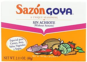 3778- Goya Sazon Sin Achiote (Without Annatto) 3.52oz