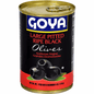 1495- Goya large Black Olives 6oz