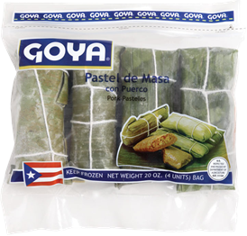9195- (F) Goya pastel de masa con Puerco 20oz-------> PICK UP ONLY