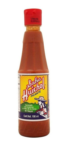 Huichol Salsa Picante (Original) 190 ml (tapa roja)-----> pick up only