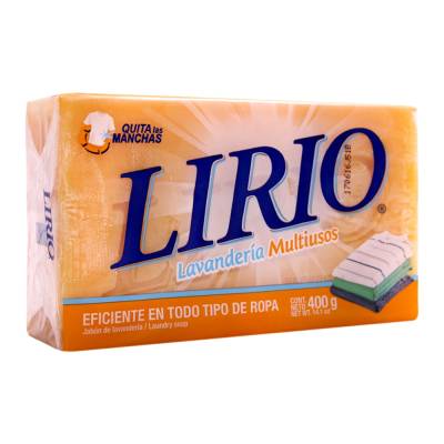 Jabon Lirio Barra Amarillo 400gr