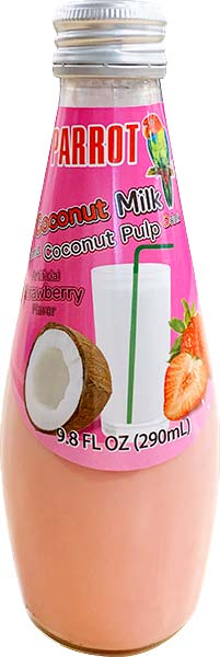 Parrot Coconut Milk with Strawberry Drink 9.8oz- PICK UP ONLY