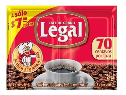 Cafe Legal -- Display 1/30 (Sobrecitos/Envelopes) (6x cs)
