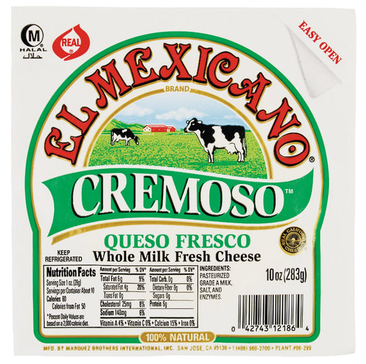 El Mexicano Queso Cremoso 10oz-------> PICK UP ONLY