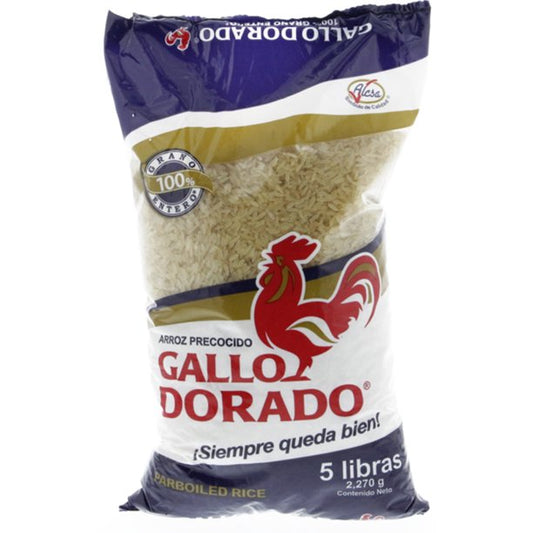 Gallo Dorado Arroz (Rice) Precosido 5lbs