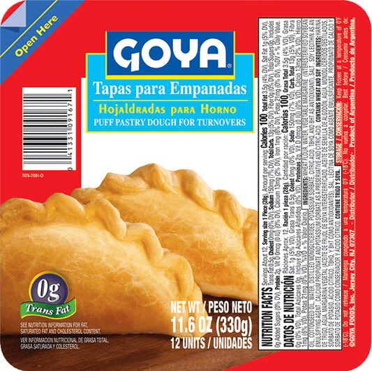 9167- (F) Goya Tapas Hojaldrada 11oz (para hornear)--------> PICK UP ONLY