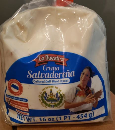 La Nuestra Crema Salvadorena 16oz--------> PICK UP ONLY