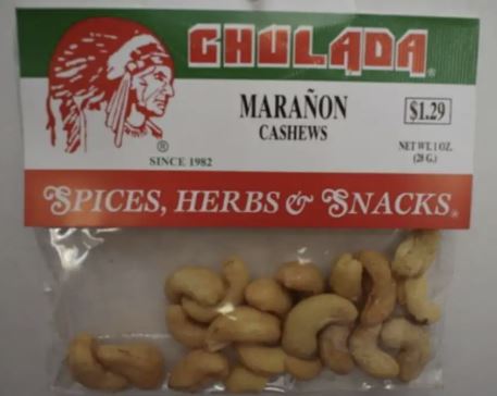 Chulada Cashews (Maranon) 12pk