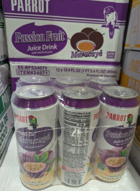Parrot Passion Fruit Juice Drink 16oz