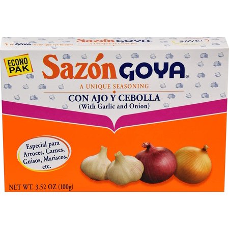 3774- Goya Sazon Ajo y Cebolla (Garlic & Onion) 3.52 oz- 3 PACK