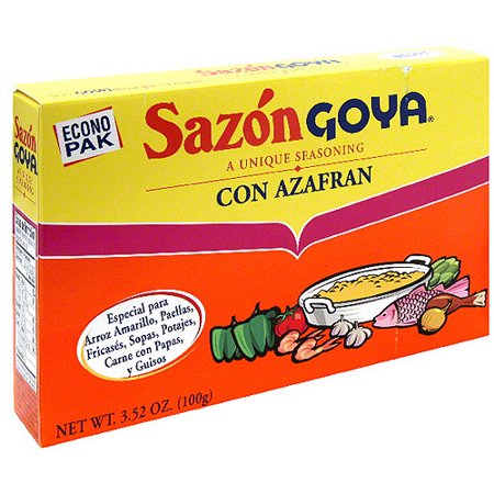 3777- Goya Sazon with Azafran 3.52 oz - 3 pack