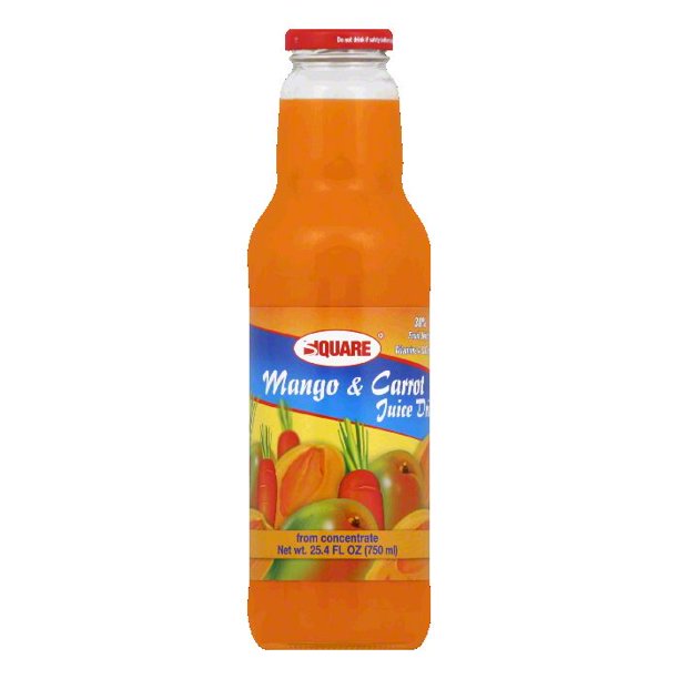 PICK UP ONLY- Square Jugo Zanahoria y Mango (Carrot/Mango) 750ml