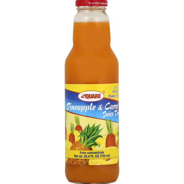 PICK UP ONLY- Square Jugo Zanahoria y Pina (Carrot/Pineapple) 750ml